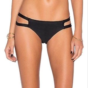 NWT PILYQ Strappy Madrid Midnight Gold Bikini Size Small
